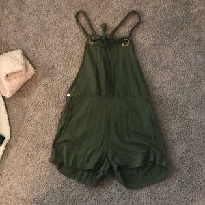 army green romper